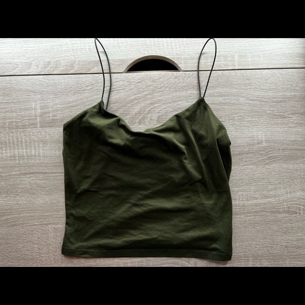 Basic Solid Cami Double Layer Crop Tank Top